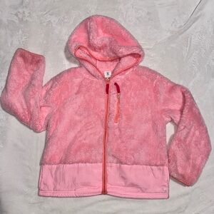 Xersion Fuzzy Pink Girls Hoodie